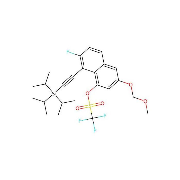 [7-fluoro-3-(methoxymethoxy)-8-(2-triisopropylsilylethynyl)-1-naphthyl] trifluoromethanesulfonate - ≥97% CAS No(2621932-36-1) by Aladdin Scientific