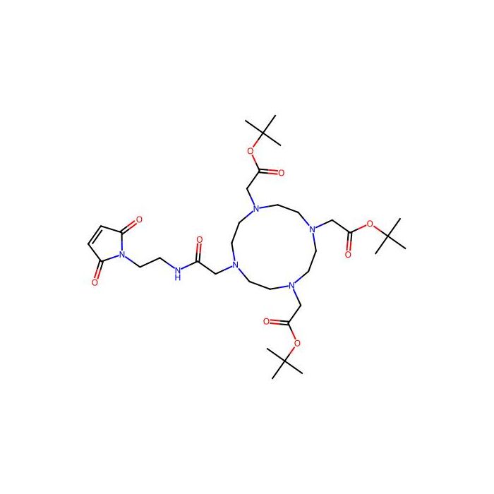 tert-butyl 2-{4,10-bis[2-(tert-butoxy)-2-oxoethyl]-7-({[2-(2,5-dioxo-2,5-dihydro-1H-pyrrol-1-yl)ethyl]carbamoyl}methyl)-1,4,7,10-tetraazacyclododecan-1-yl}acetate - ≥97% CAS No(1613382-10-7) by Aladdin Scientific
