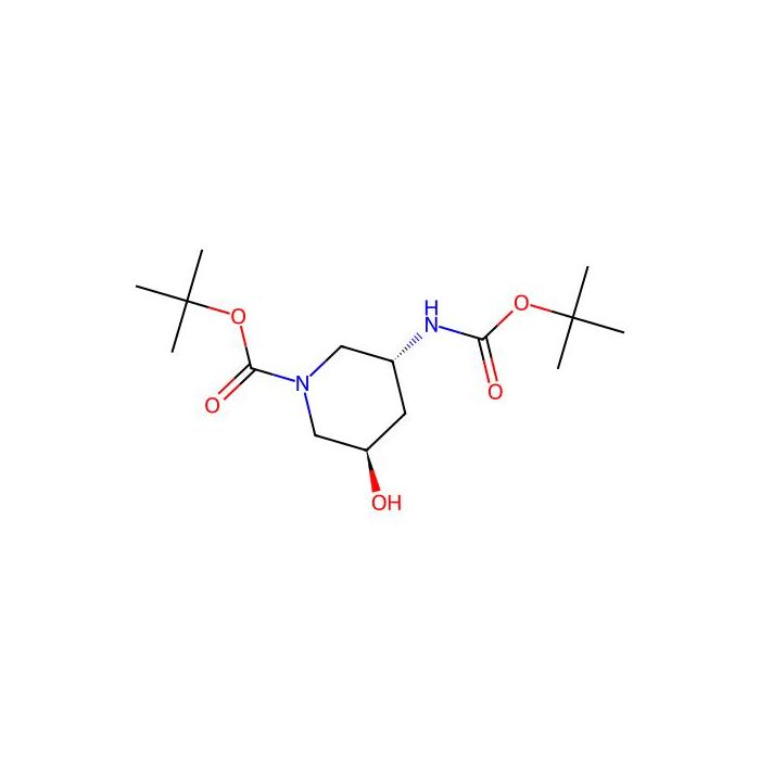 tert-butyl (3R,5R)-3-(tert-butoxycarbonylamino)-5-hydroxy-piperidine-1-carboxylate - ≥97% CAS No(2940872-16-0) by Aladdin Scientific