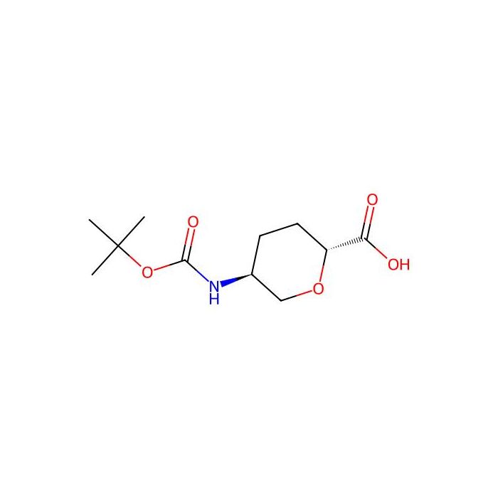 trans-5-(tert-butoxycarbonylamino)tetrahydropyran-2-carboxylic acid - ≥97% CAS No(2411503-41-6) by Aladdin Scientific