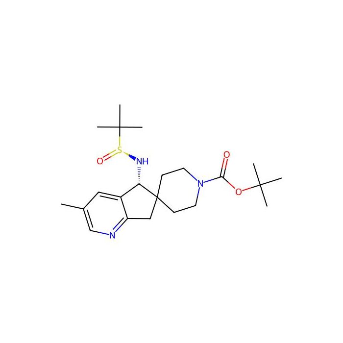 tert-butyl (5R)-5-[[(S)-tert-butylsulfinyl]amino]-3-methyl-spiro[5,7-dihydrocyclopenta[b]pyridine-6,4'-piperidine]-1'-carboxylate - ≥97% CAS No(2920180-20-5) by Aladdin Scientific