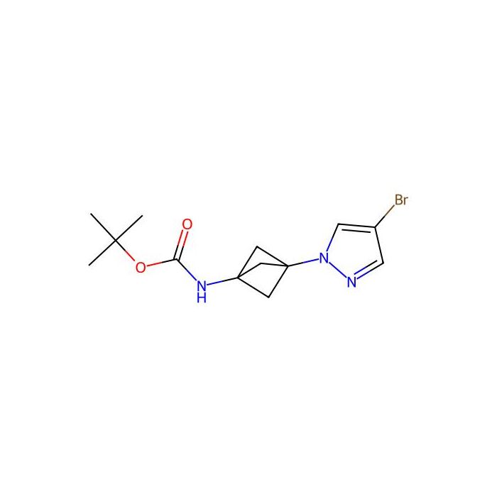 tert-butyl N-[3-(4-bromopyrazol-1-yl)-1-bicyclo[1.1.1]pentanyl]carbamate - ≥97% CAS No(2529550-24-9) by Aladdin Scientific