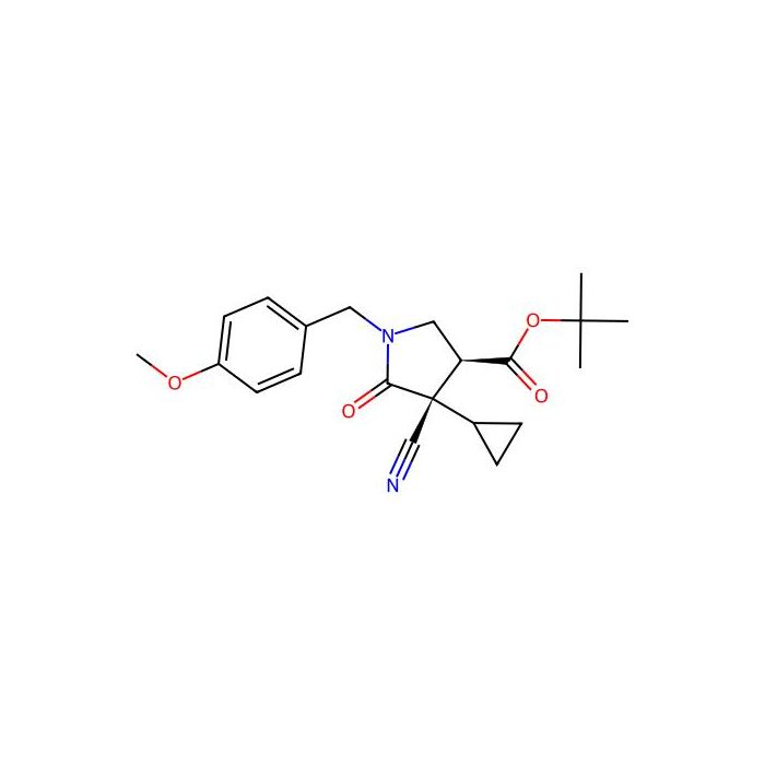 tert-butyl (3S,4S)-4-cyano-4-cyclopropyl-1-[(4-methoxyphenyl)methyl]-5-oxo-pyrrolidine-3-carboxylate - ≥97% CAS No(2891580-27-9) by Aladdin Scientific