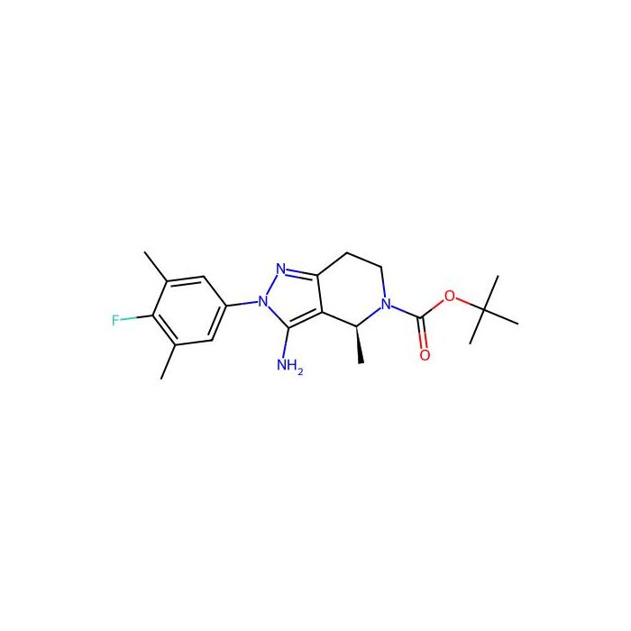 tert-butyl (4S)-3-amino-2-(4-fluoro-3,5-dimethyl-phenyl)-4-methyl-6,7-dihydro-4H-pyrazolo[4,3-c]pyridine-5-carboxylate - ≥97% CAS No(2212021-59-3) by Aladdin Scientific