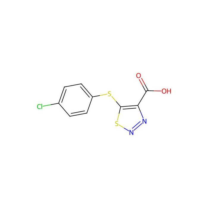 5-[(4-Chlorophenyl)sulfanyl]-1，2，3- thiadiazole-4-carboxylic acid - ≥95% CAS No(338760-78-4) by Aladdin Scientific