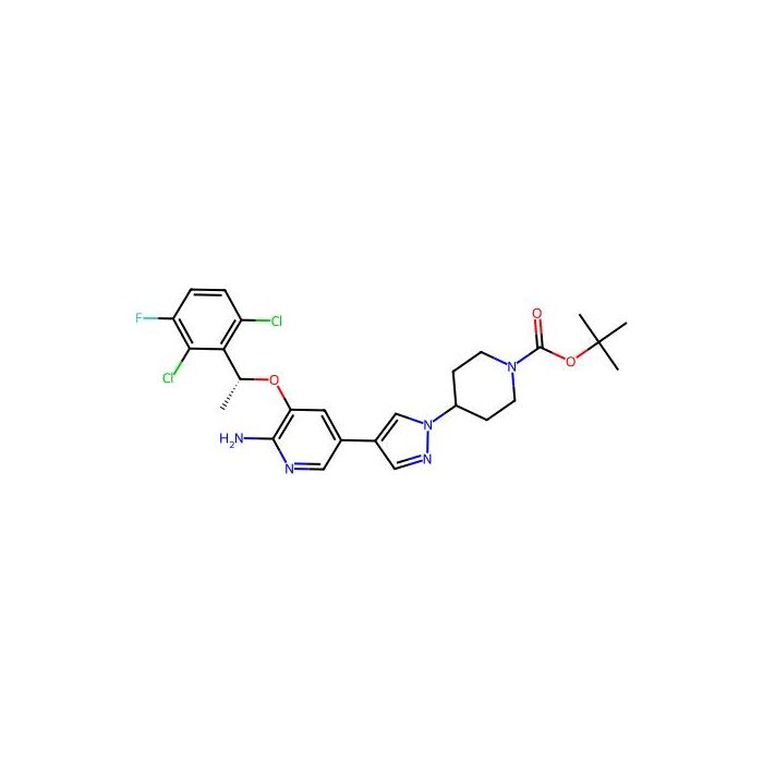 (R)-tert-Butyl 4-(4-(6-amino-5-(1-(2，6-dichloro-3-fluorophenyl)ethoxy)pyridin-3-yl)-1H-pyrazol-1-yl)piperidine-1-carboxylate - ≥97% CAS No(877399-51-4) by Aladdin Scientific