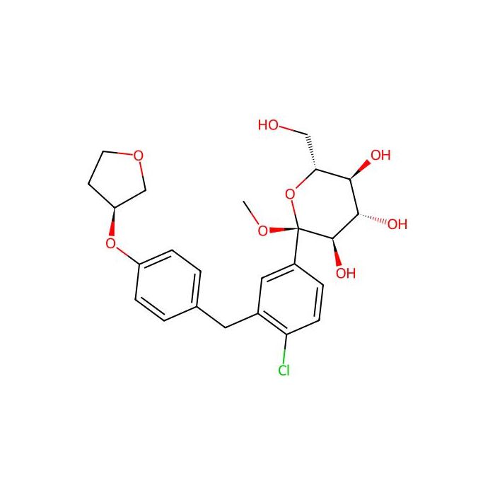 (2S，3R，4S，5S，6R)-2-(4-Chloro-3-(4-(((S)-tetrahydrofuran-3-yl)oxy)benzyl)phenyl)-6-(hydroxymethyl)-2-methoxytetrahydro-2H-pyran-3，4，5-triol - ≥97% CAS No(1279691-36-9) by Aladdin Scientific
