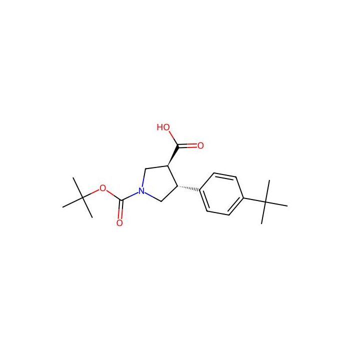 trans-1-(tert-butoxycarbonyl)-4-(4-(tert-butyl)phenyl)pyrrolidine-3-carboxylic acid - ≥98% CAS No(1263281-72-6) by Aladdin Scientific