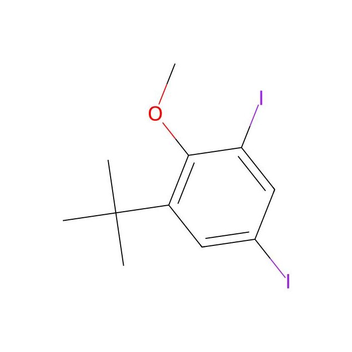 1-tert-butyl-3，5-diiodo-2-methoxybenzene - ≥98% CAS No(1132940-51-2) by Aladdin Scientific