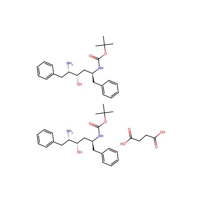 (2S，3S，5S)-5-tert-Butyloxycarbonylamino-2-amino-3-hydroxy-1，6-diphenylhexane succinate - ≥98% CAS No(183388-64-9) by Aladdin Scientific