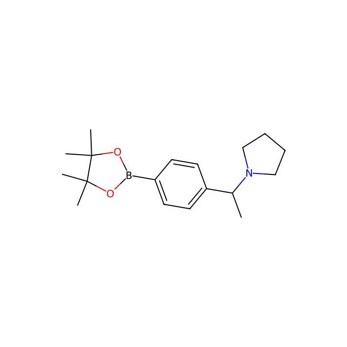 1-(1-(4-(4,4,5,5-Tetramethyl-1,3,2-dioxaborolan-2-yl)phenyl)ethyl)pyrrolidine - ≥98% CAS No(1293917-82-4) by Aladdin Scientific