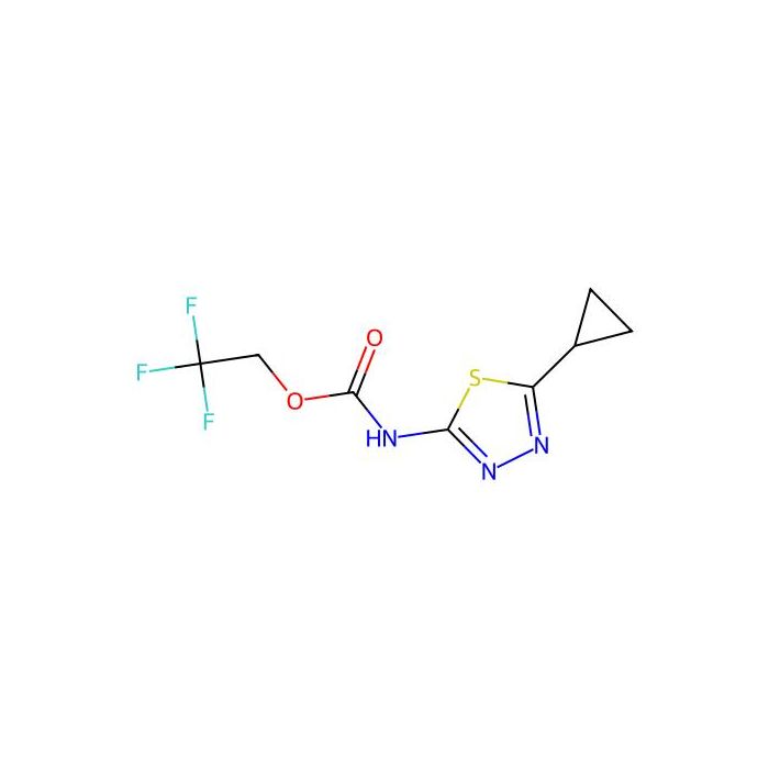 2,2,2-trifluoroethyl N-(5-cyclopropyl-1,3,4-thiadiazol-2-yl)carbamate - ≥95% CAS No(1208701-04-5) by Aladdin Scientific