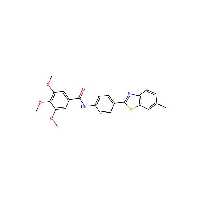 3,4,5-trimethoxy-N-[4-(6-methyl-1,3-benzothiazol-2-yl)phenyl]benzamide -  CAS No(329197-97-9) by Aladdin Scientific