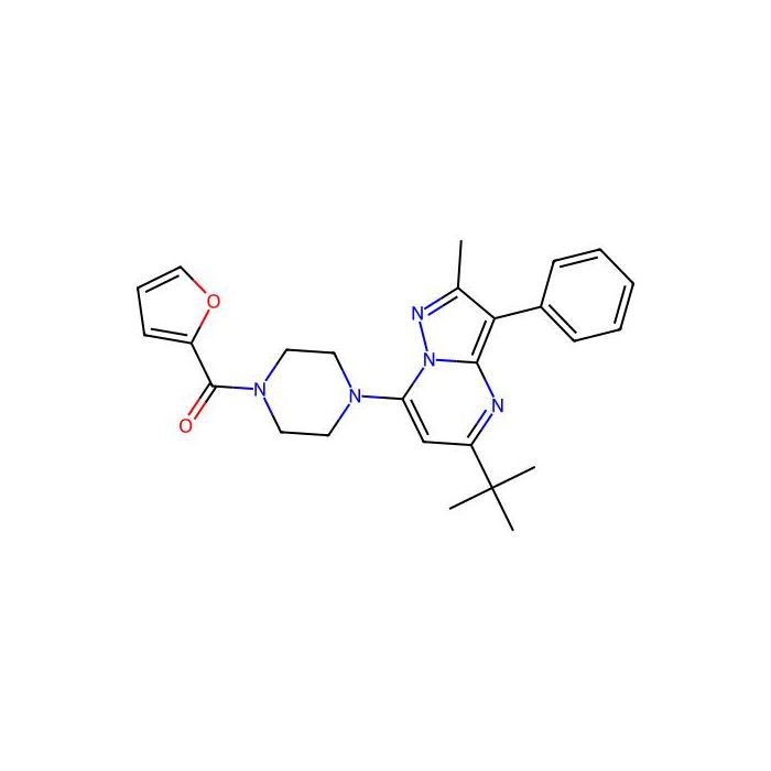 1-{5-Tert-butyl-2-methyl-3-phenylpyrazolo[1,5-a]pyrimidin-7-yl}-4-(furan-2-carbonyl)piperazine -  CAS No(877786-70-4) by Aladdin Scientific