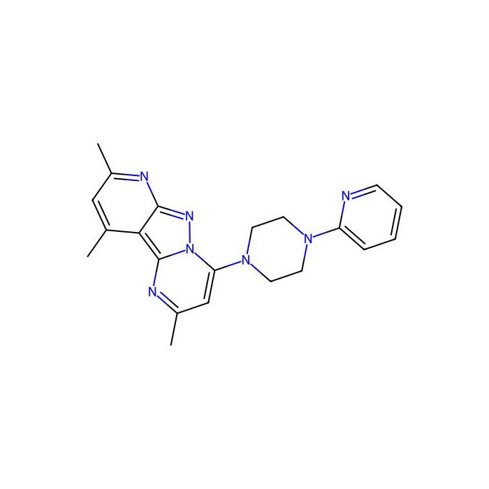 2,8,10-Trimethyl-4-(4-(pyridin-2-yl)piperazin-1-yl)pyrido[2',3':3,4]pyrazolo[1,5-a]pyrimidine -  CAS No(900265-47-6) by Aladdin Scientific
