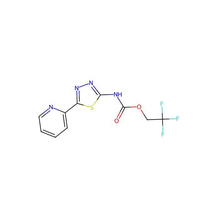 2,2,2-trifluoroethyl N-[5-(pyridin-2-yl)-1,3,4-thiadiazol-2-yl]carbamate - ≥95% CAS No(1221724-47-5) by Aladdin Scientific