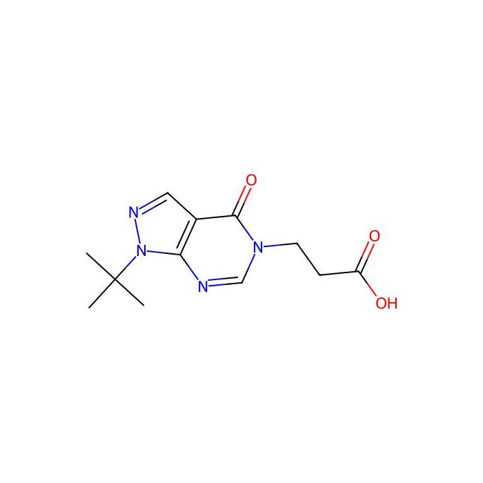 3-(1-tert-butyl-4-oxo-1,4-dihydro-5H-pyrazolo[3,4-d]pyrimidin-5-yl)propanoic acid -  CAS No(1105196-70-0) by Aladdin Scientific