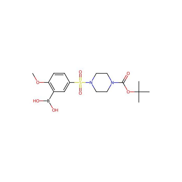 (5-((4-(Tert-butoxycarbonyl)piperazin-1-yl)sulfonyl)-2-methoxyphenyl)boronic acid - ≥98% CAS No(1704095-62-4) by Aladdin Scientific