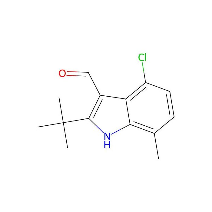 2-tert-butyl-4-chloro-7-methyl-1H-indole-3-carbaldehyde - ≥98% CAS No(590347-84-5) by Aladdin Scientific