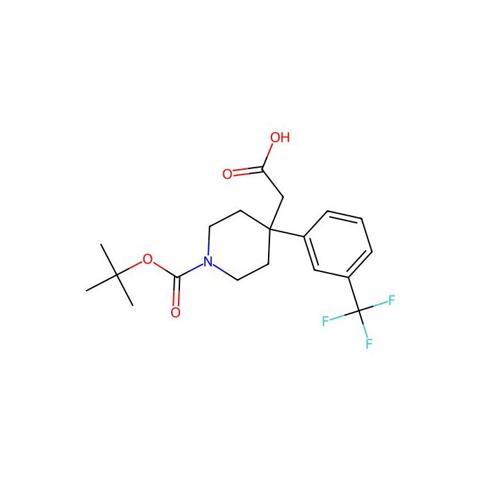 2-{1-[(tert-Butoxy)carbonyl]-4-[3-(trifluoromethyl)phenyl]piperidin-4-yl}acetic acid - ≥95% CAS No(644982-59-2) by Aladdin Scientific