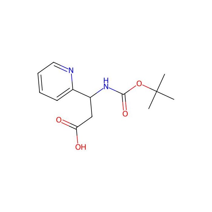 3-(((Tert-butoxy)carbonyl)amino)-3-(pyridin-2-yl)propanoic acid - ≥95% CAS No(954225-54-8) by Aladdin Scientific