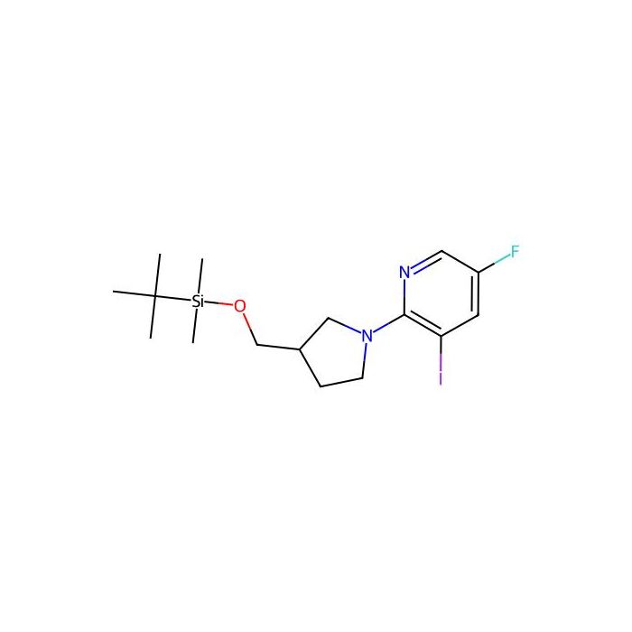 2-(3-((Tert-butyldimethylsilyloxy)methyl)-pyrrolidin-1-YL)-5-fluoro-3-iodopyridine -  CAS No(1203499-14-2) by Aladdin Scientific