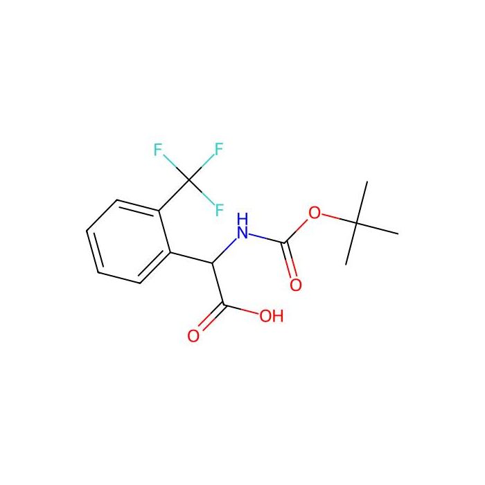 2-(((Tert-butoxy)carbonyl)amino)-2-(2-(trifluoromethyl)phenyl)acetic acid - ≥98% CAS No(380611-02-9) by Aladdin Scientific