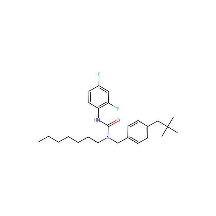 Urea, N'-(2,4-difluorophenyl)-N-((4-(2,2-dimethylpropyl)phenyl)methyl)-N-heptyl- -  CAS No(96224-26-9) by Aladdin Scientific