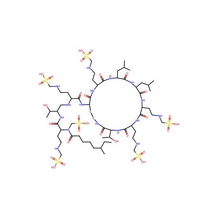 Unk-N(MeSO3H)Dab(MeSO3H)-Unk-Dab(MeSO3H)-Dab(1)-Dab(MeSO3H)-D-Leu-Leu-Dab(MeSO3H)-D-Dab(MeSO3H)-Thr-(1) -  CAS No(49863538) by Aladdin Scientific
