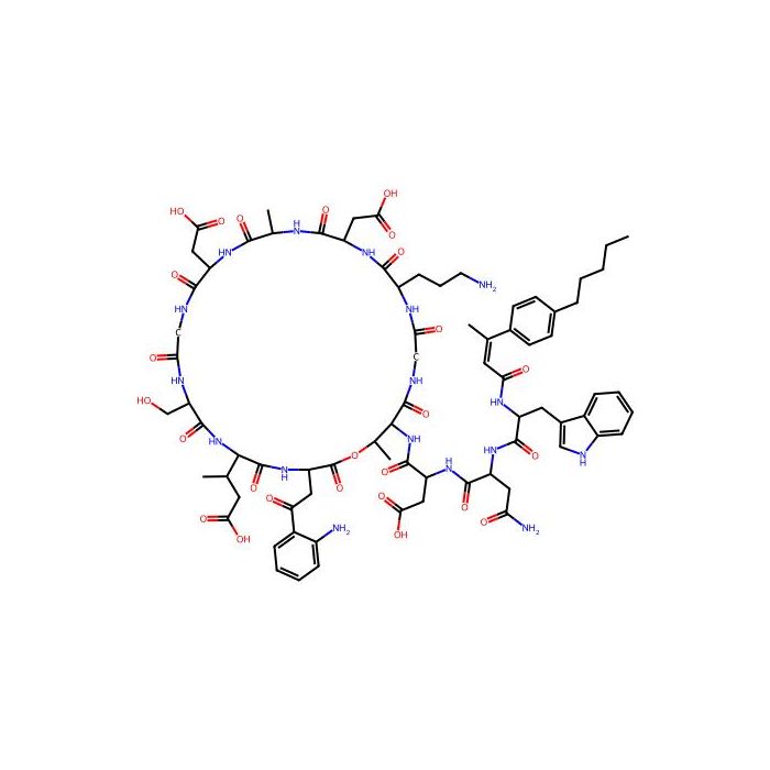 Unk-D-Trp-D-Asn-Asp-Thr(1)-Gly-Orn-Asp-D-Ala-Asp-Gly-D-Ser-Glu(3R-Me)-Asp(Ph(2-NH2))-(1) -  CAS No(73345788) by Aladdin Scientific