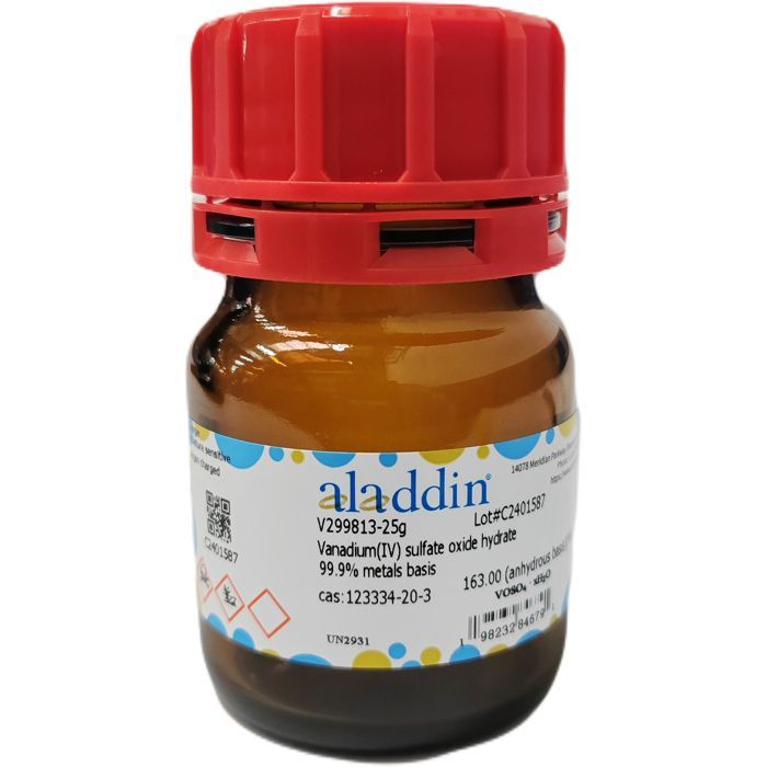 Vanadium(IV) sulfate oxide hydrate - ≥99.9% metals basis CAS No(123334-20-3) by Aladdin Scientific
