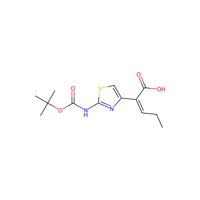 (Z)-2-(2-((tert-Butoxycarbonyl)amino)thiazol-4-yl)pent-2-enoic acid - ≥95% CAS No(86978-24-7) by Aladdin Scientific