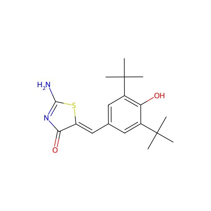 (5Z)-2-Amino-5-[(4-hydroxy-3,5-ditert-butyl-phenyl)methylidene]-1,3-thiazol-4-one -  CAS No(Z668969) by Aladdin Scientific