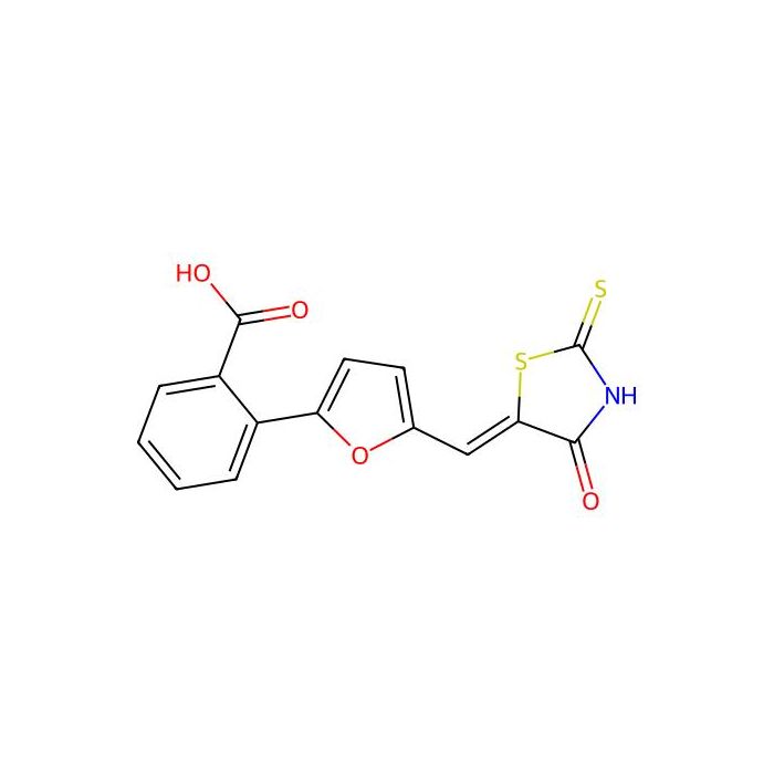 2-(5-(((5Z)-4-oxo-2-sulfanylidene-1,3-thiazolidin-5-ylidene)methyl)furan-2-yl)benzoic acid -  CAS No(292640-28-9) by Aladdin Scientific