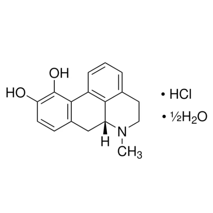 R-(−)-Apomorphine hydrochloride hemihydrate - Moligand™, ≥98% CAS No(41372-20-7) by Aladdin Scientific
