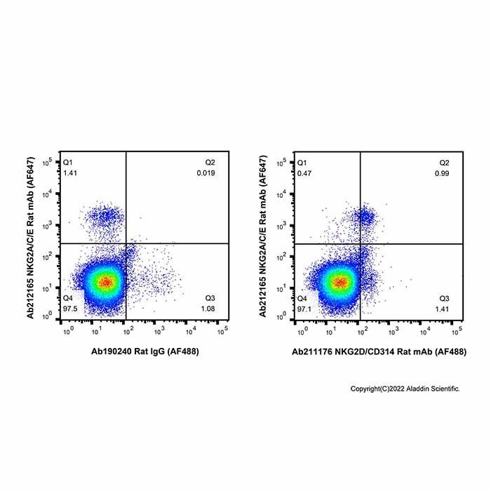 NKG2D/CD314 Rat mAb (AF488) -    by Aladdin Scientific