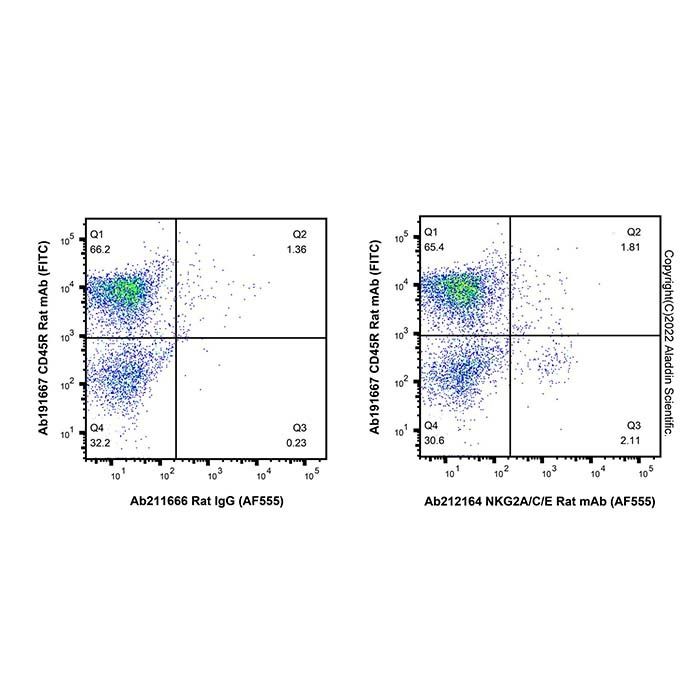 NKG2A/C/E Rat mAb (AF555) - by Aladdin Scientific