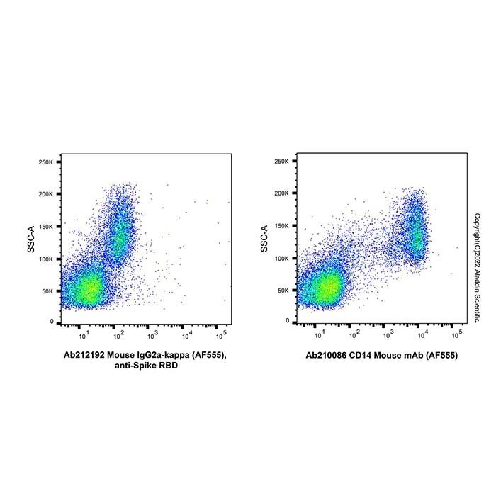 Mouse IgG2a-kappa (AF555), anti-Spike RBD -    by Aladdin Scientific