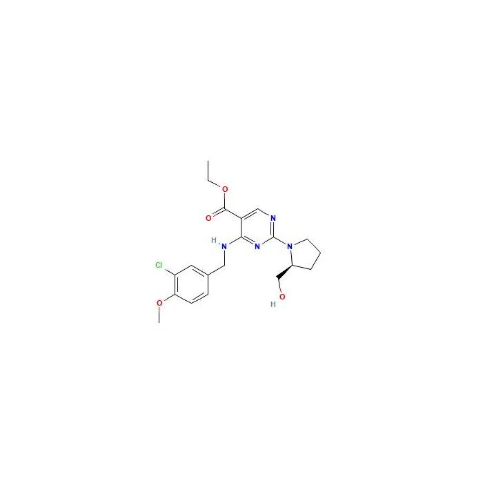 (S)-Ethyl 4-((3-chloro-4-methoxybenzyl)amino)-2-(2-(hydroxymethyl)pyrrolidin-1-yl)pyrimidine-5-carboxylate - ≥95% CAS No(330785-83-6) by Aladdin Scientific
