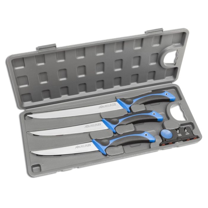 OUTDOOR EDGE REELFLEX PAK 4-PIECE FILLET KNIFE SET -   by Aladdin Scientific