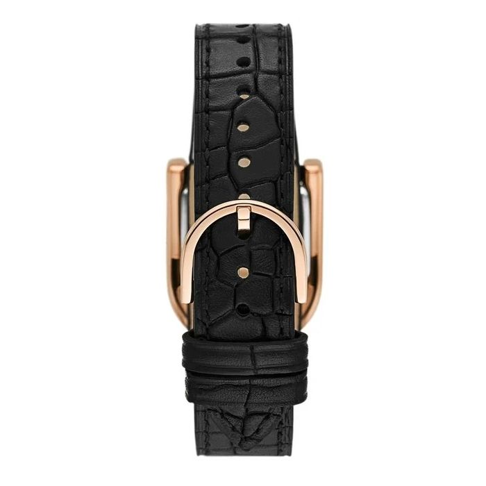 Fossil Women's Harwell Three-Hand Black Eco Leather Watch (ES5263) -   by Aladdin Scientific