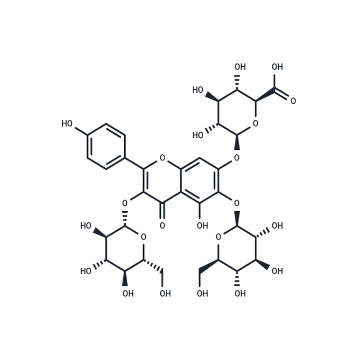 6-hydroxyl kaempherol-3,6-O-diglucosyl-7-O-Glucuronic acid - Moligand™, ≥98% CAS No(307950-53-4) by Aladdin Scientific