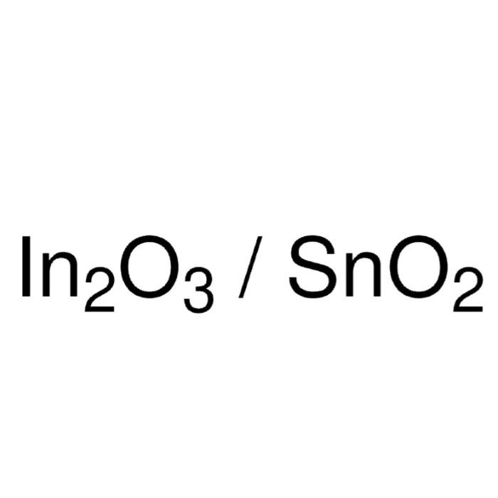 Indium tin oxide coated glass slide, square - surface resistivity 8-12 Ω/sq CAS No(50926-11-9) by Aladdin Scientific