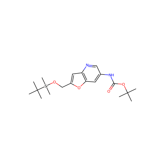 tert-Butyl 2-((tert-butyldimethylsilyloxy)methyl)furo[3,2-b]pyridin-6-ylcarbamate -   by Aladdin Scientific