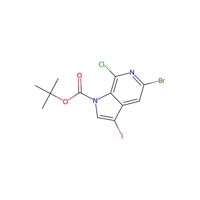tert-Butyl 5-bromo-7-chloro-3-iodo-1H-pyrrolo[2,3-c]pyridine-1-carboxylate -   by Aladdin Scientific