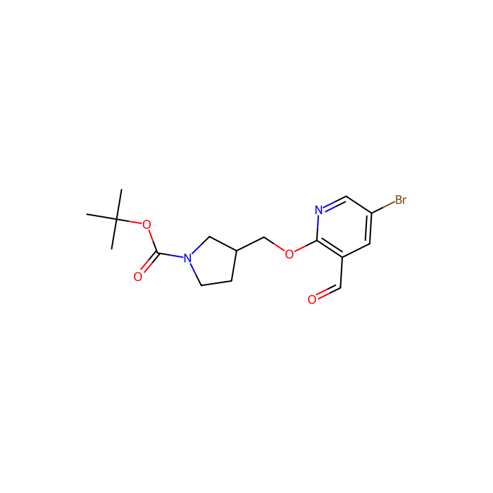 tert-Butyl 3-((5-bromo-3-formylpyridin-2-yloxy)methyl)pyrrolidine-1-carboxylate -   by Aladdin Scientific
