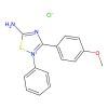 5-Amino-3-(4-methoxyphenyl)-2-phenyl-1,2,4-thiadiazol-2-ium chloride