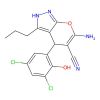 6-Amino-4-(3,5-dichloro-2-hydroxyphenyl)-3-propyl-2,4-dihydropyrano[2,3-c]pyrazole-5-carbonitrile