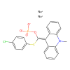 9-(4-Chlorophenylthiophosphoryloxymethylidene)-10-methylacridan,disodium salt(APS-5)