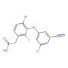 2-[4-bromo-3-(3-chloro-5-cyano-phenoxy)-2-fluoro-phenyl]acetic acid - 97%, used for , CAS No. 1007572-07-7, by Aladdin Scientific